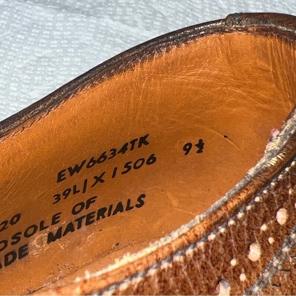 Brown Wingtip Oxfords by Kaufmann’s Size 9.5M - Picture 12 of 12